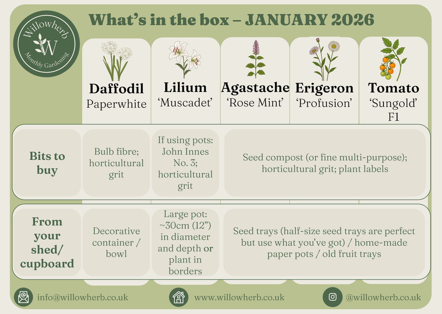 Willowherb January Gardening Box